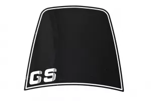 Aufkleber für Windabweiser GS in schwarz