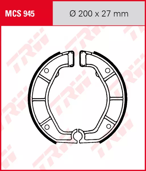 Bremsbacken TRW Lucas MCS945