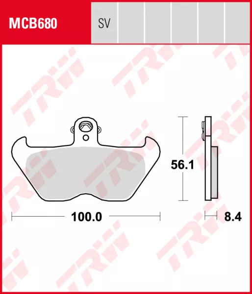 Bremsbeläge TRW Lucas MCB680