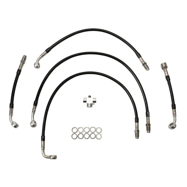 Stahlflex Bremsleitungen für BMW R850C, R1200C mit Avantgarde-Lenker (ABE)