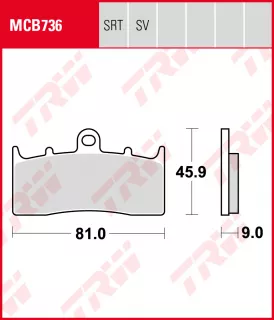 Bremsbeläge für R850/1150R ab 01...