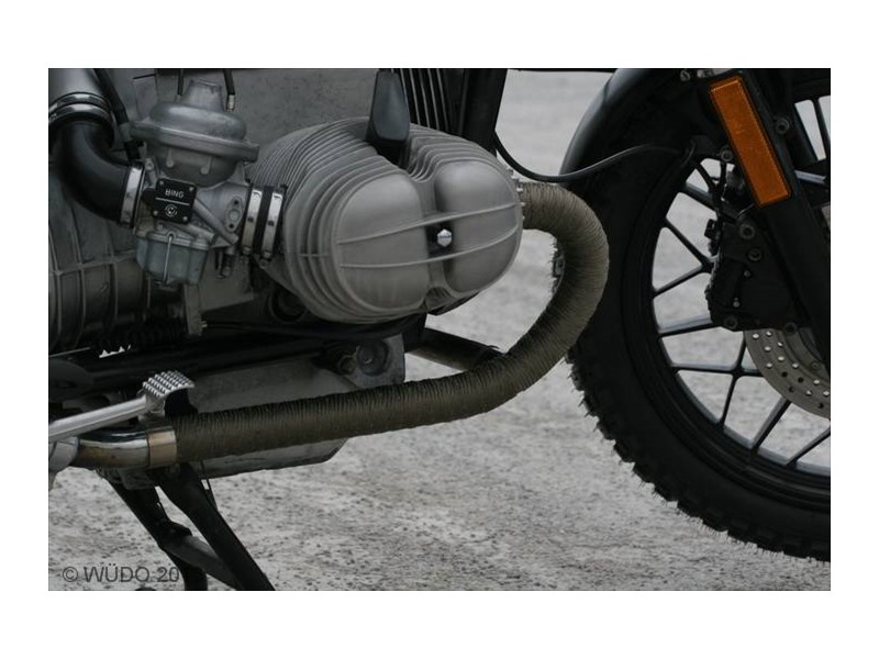 Auspuffkrümmer gewickelt