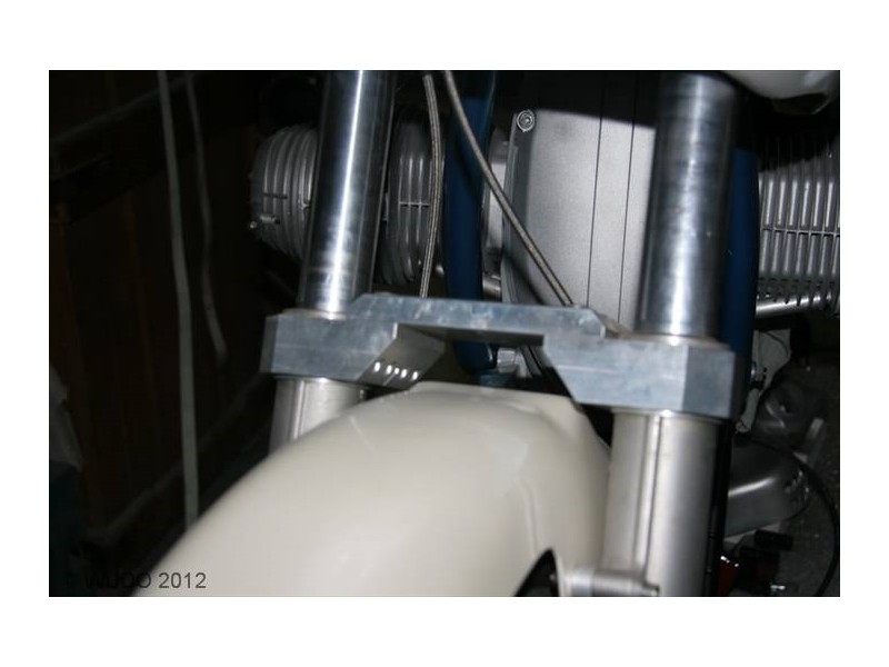 Schwere Gabelbrücke wurde später noch durch fräsen erleichtert