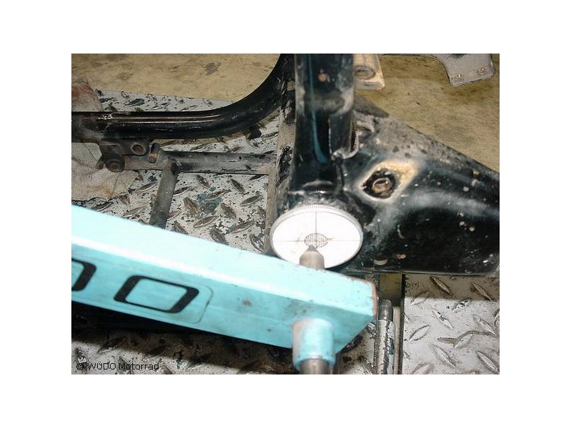 Nach dem Zerlegen Rahmen vermessen