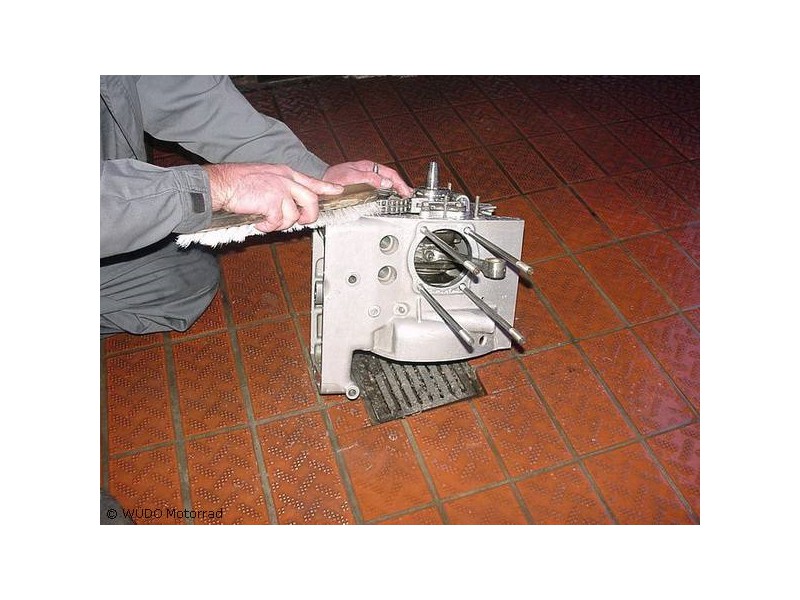 Motorgehäuse manuell reinigen